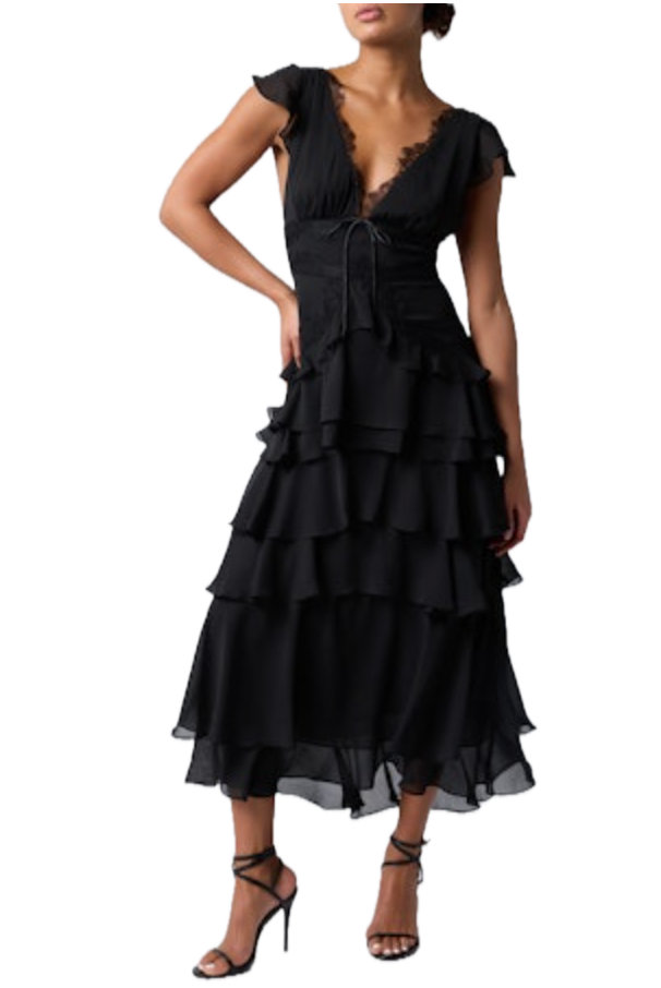 Sai Tiered Midi Dress