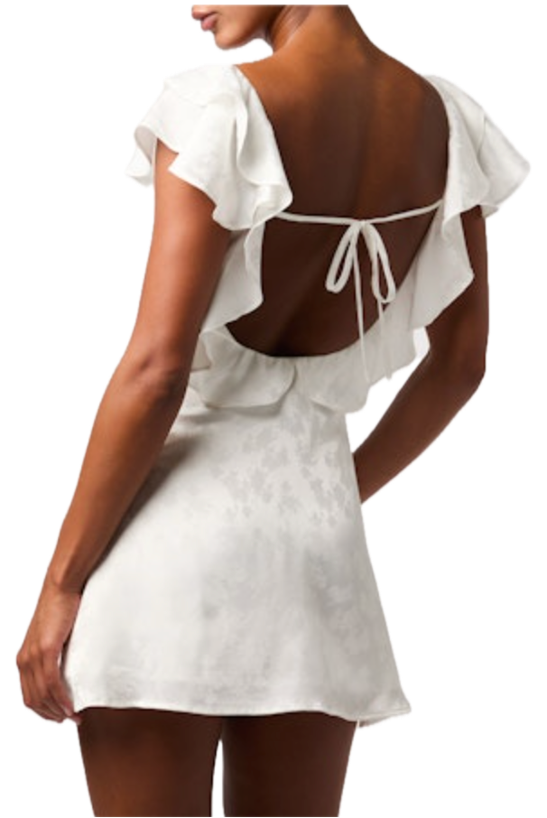 Sinclair Flutter Jacquard Mini Dress
