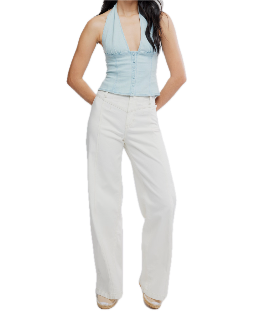 Ramona Denim Halter Top