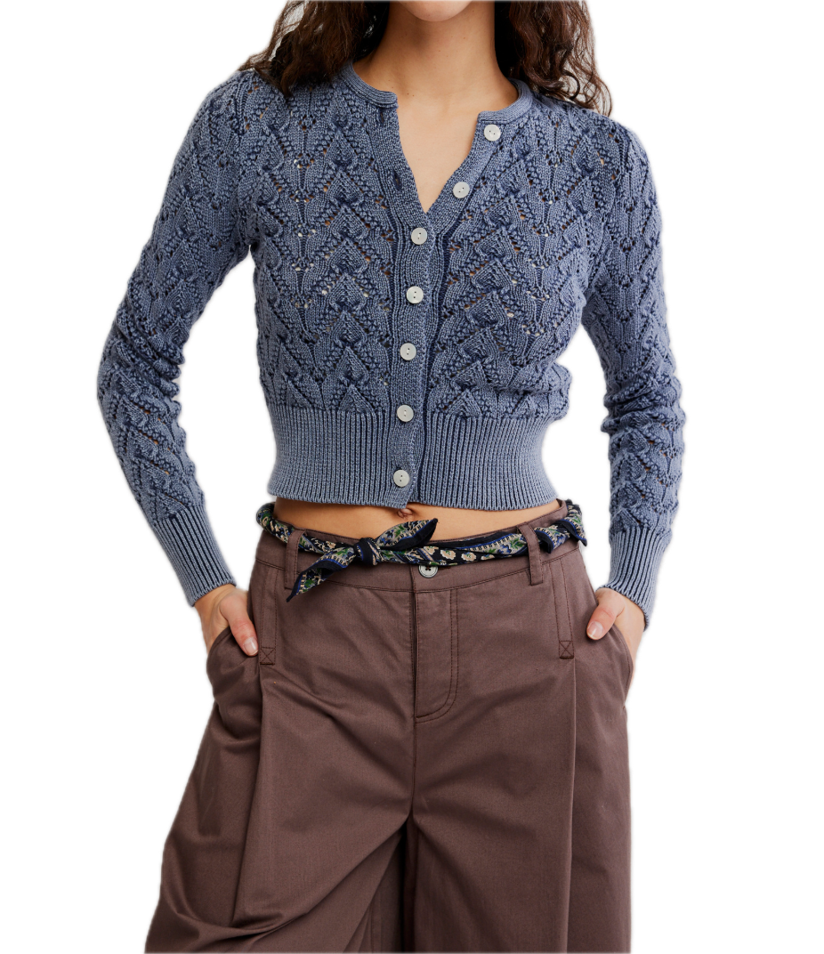Pretty In Pointelle Cardigan