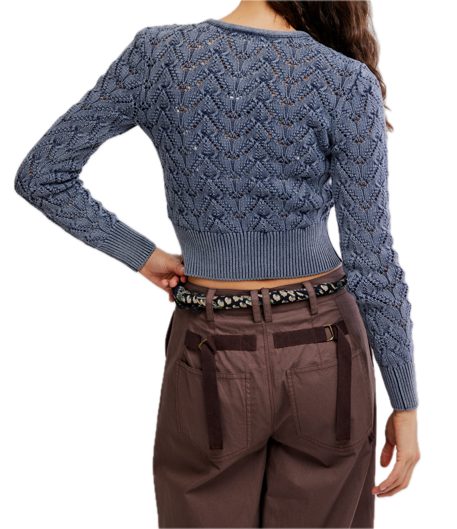 Pretty In Pointelle Cardigan