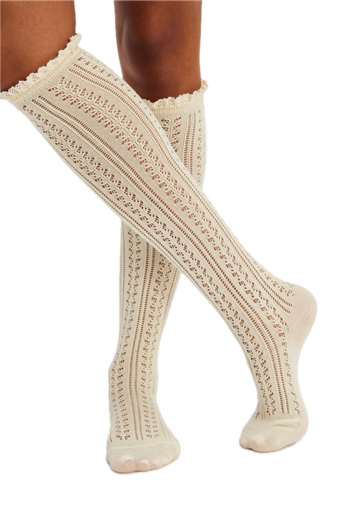 Misty Net Pointelle Tall
