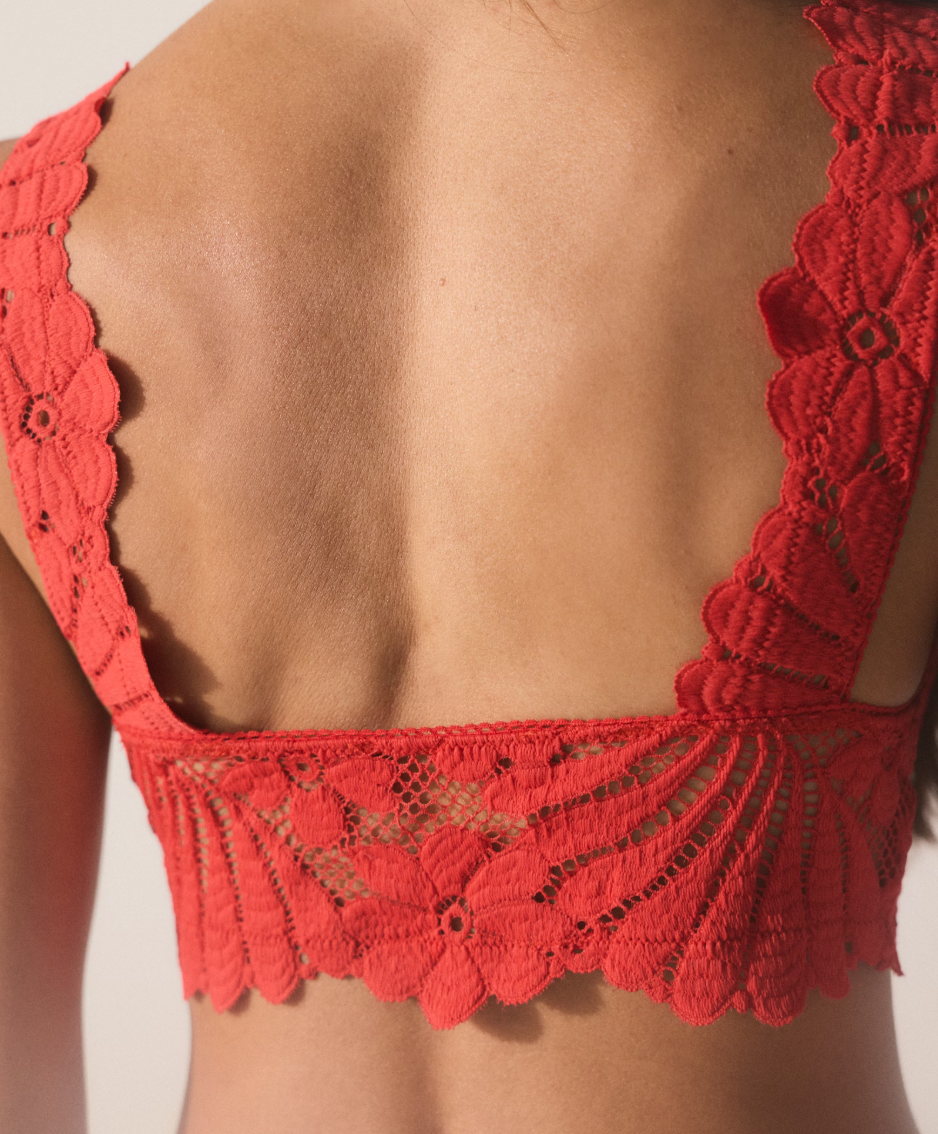 Petal Party Plunge Bralette