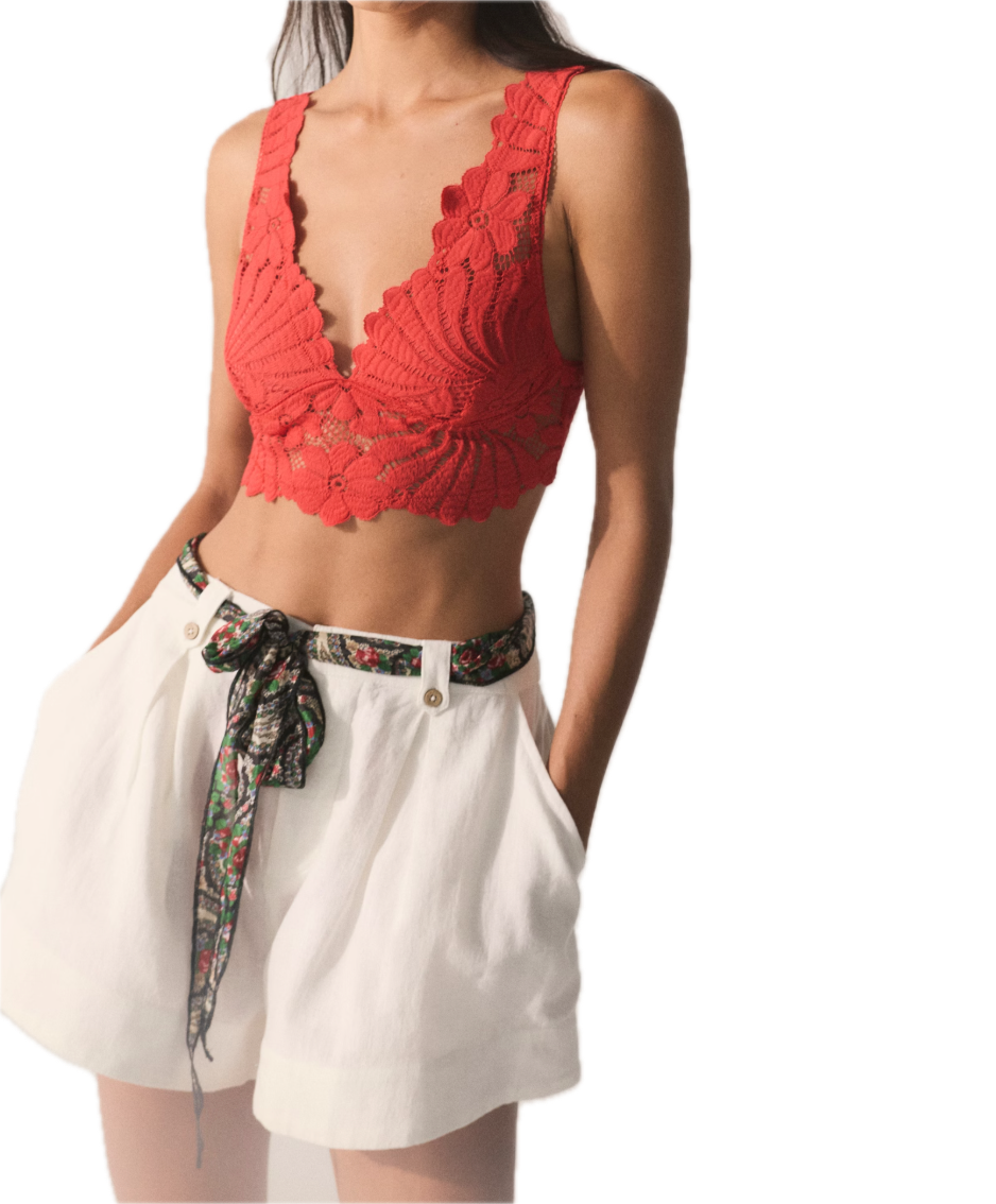 Petal Party Plunge Bralette