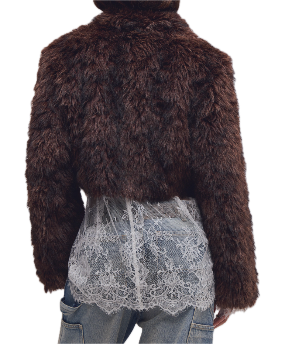 Supernova Cropped Fur Jacket
