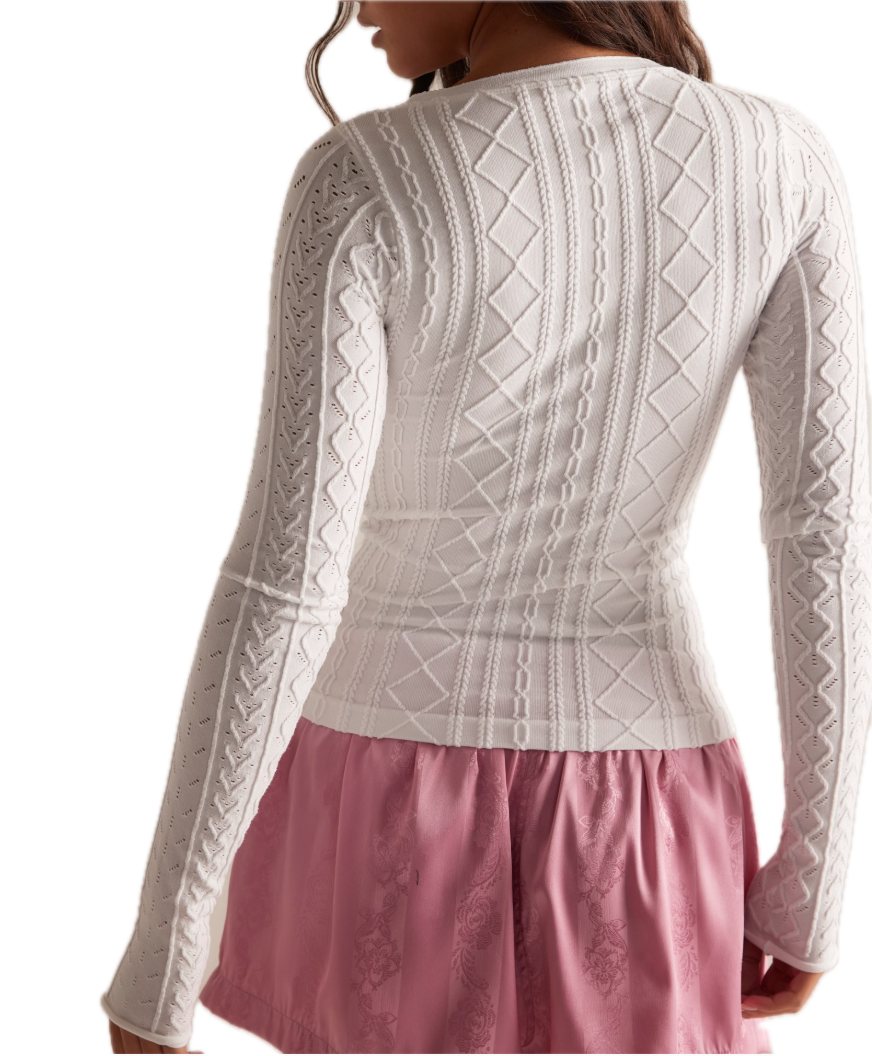So Soft Seamless Modal Cable Long Sleeve