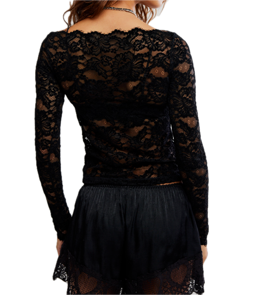 Raising Eyebrows Lace Top