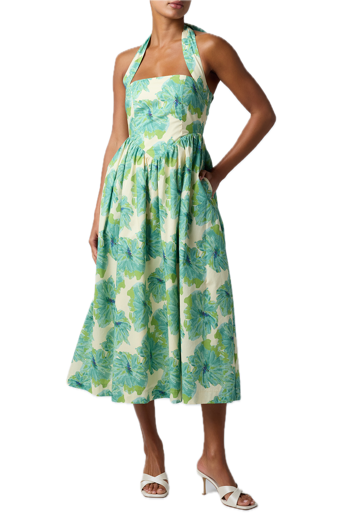 Kawaii Halter Midi Dress