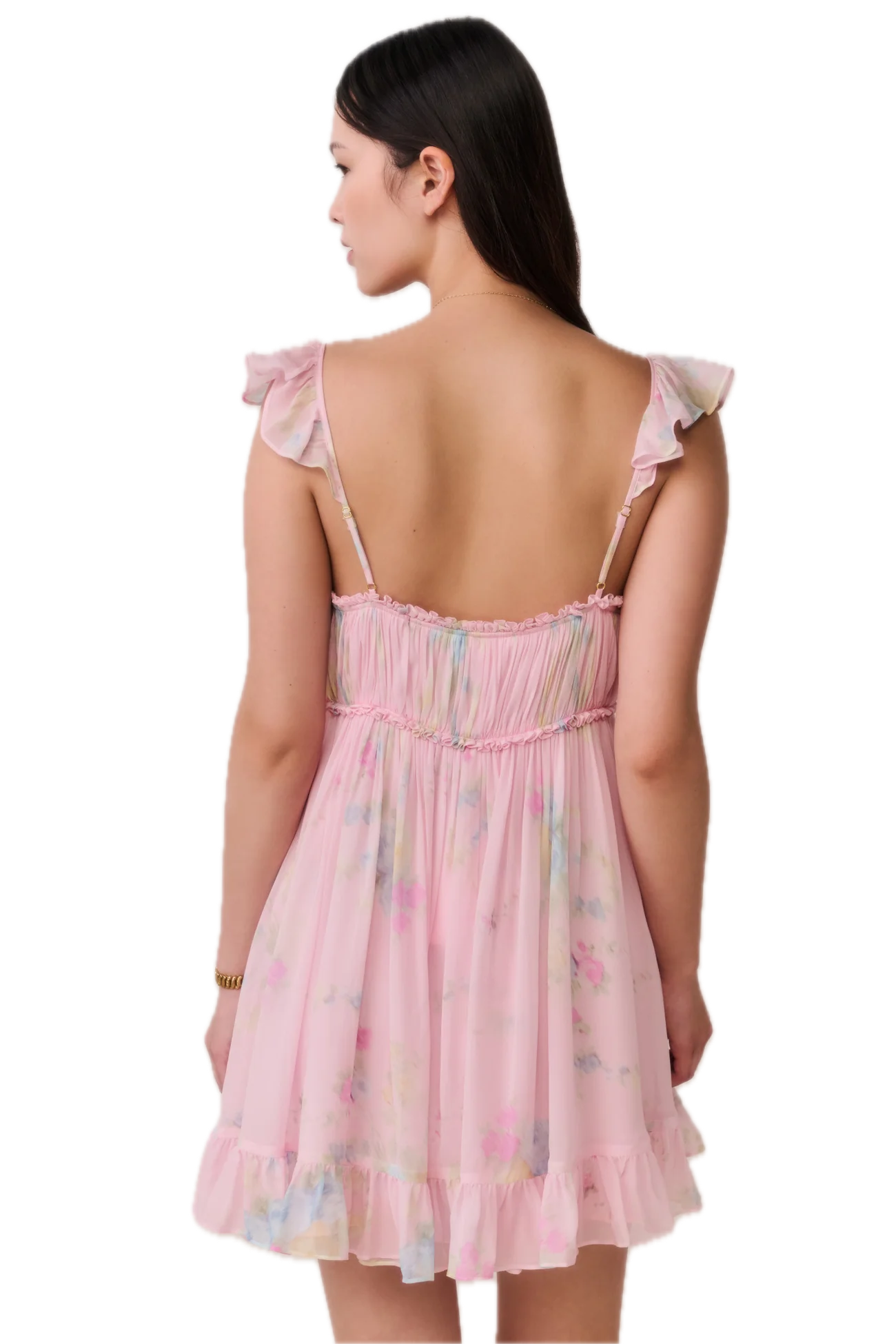 Zanira Floral Chiffon Mini Dress
