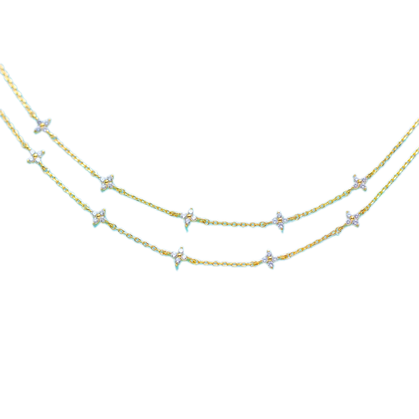 Shimmer Blossom Anklet