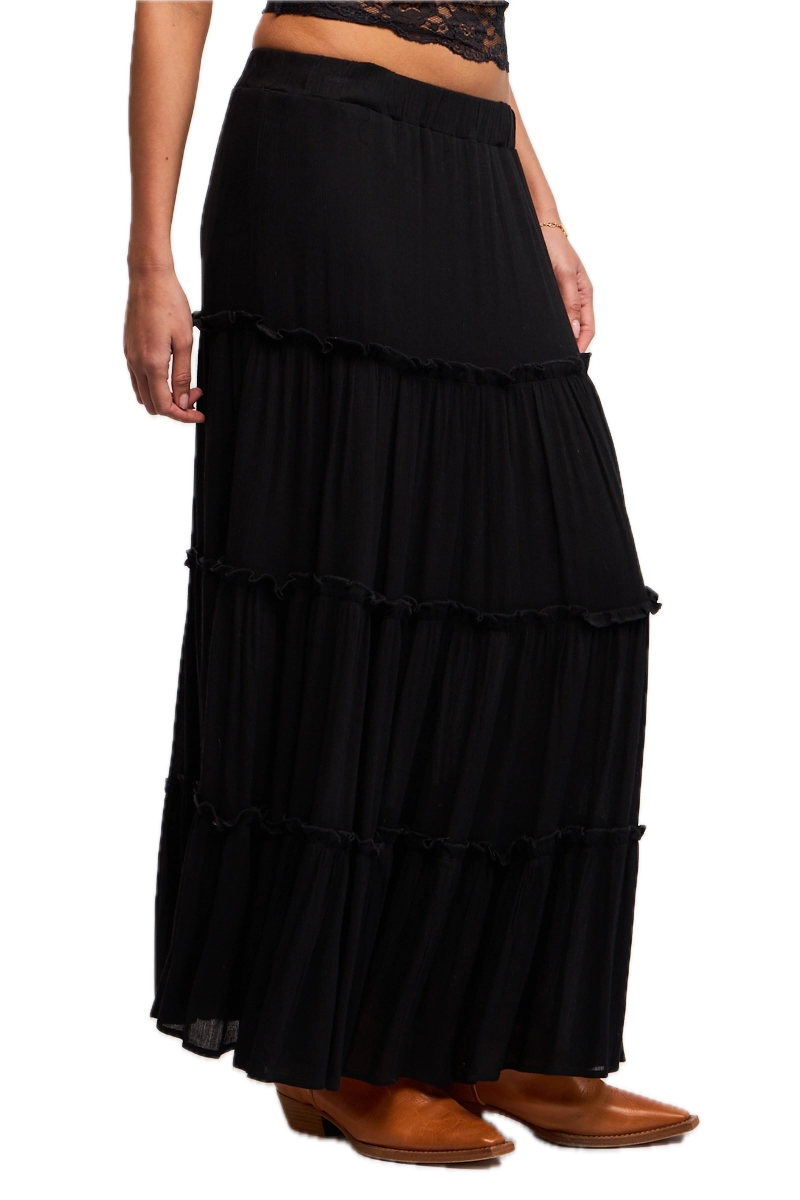 Ruffle Tiered Maxi Skirt