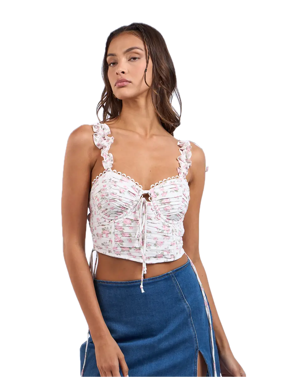 Nina Floral Corset Top