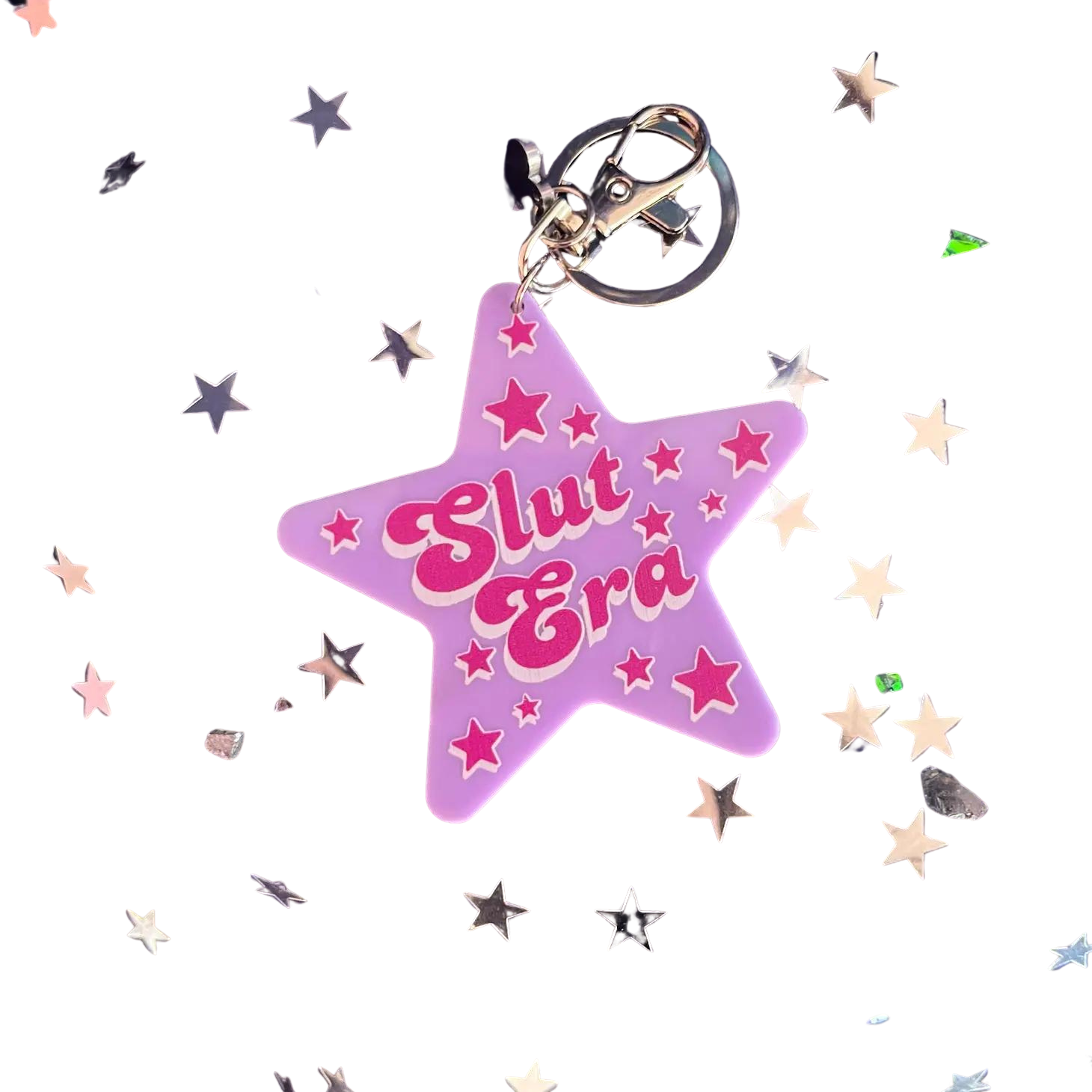 Sl*t Era Star Keychain