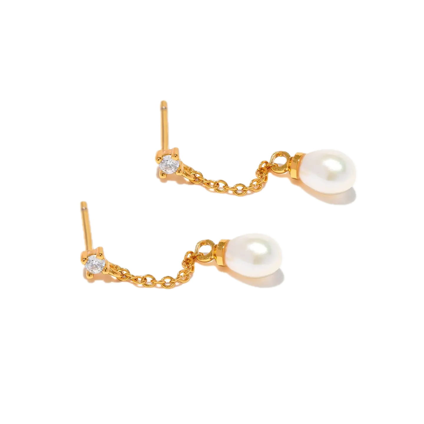 Falling For You Pearl Drop Earrings