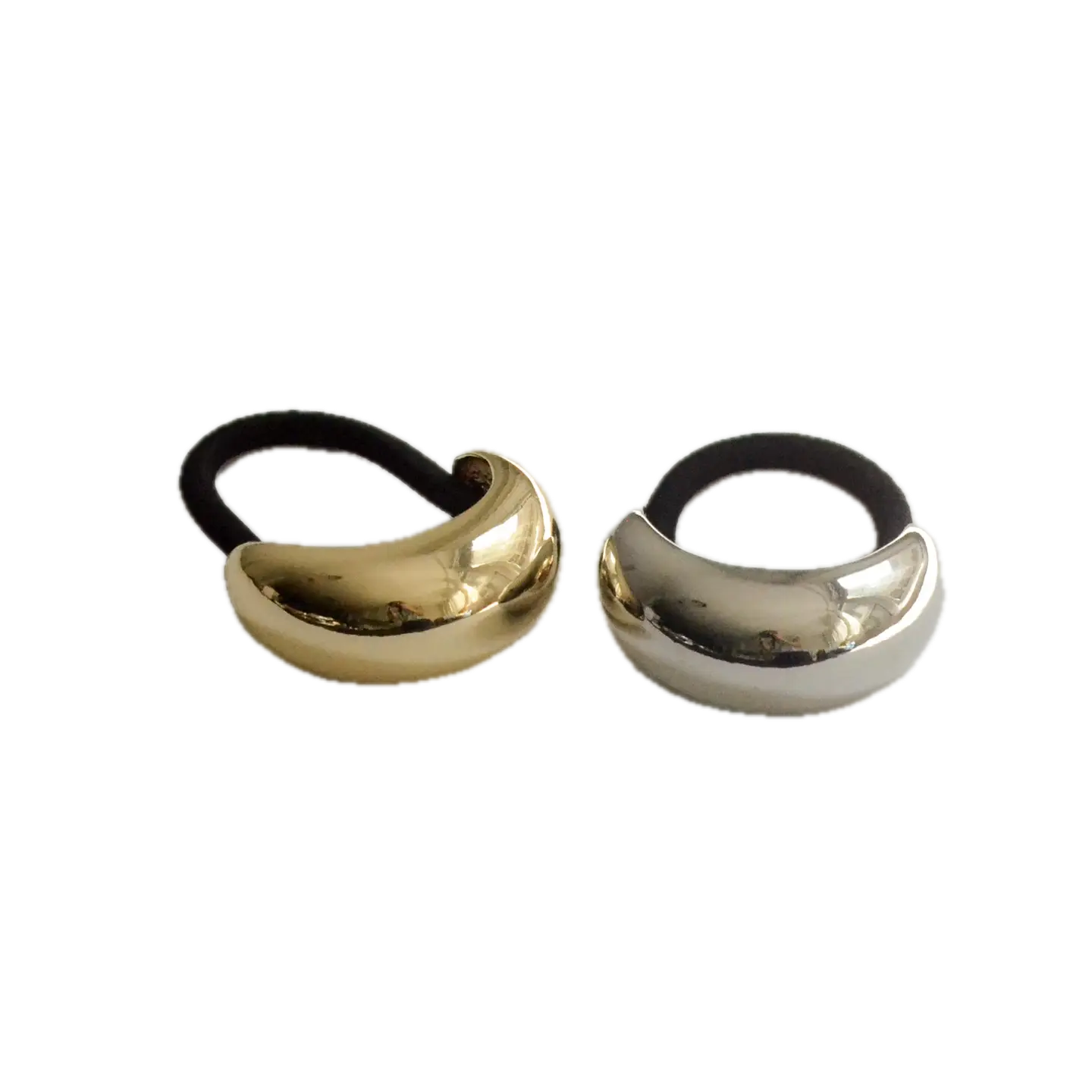 Narrow Crescent Metal Hair Cuff