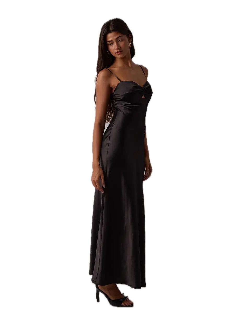 Luxe Satin Slim Maxi Dress
