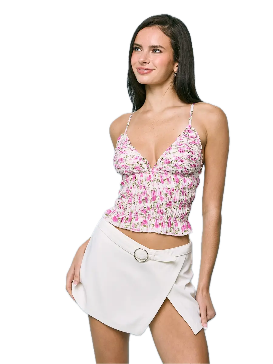 Sweetheart Smocked Tank