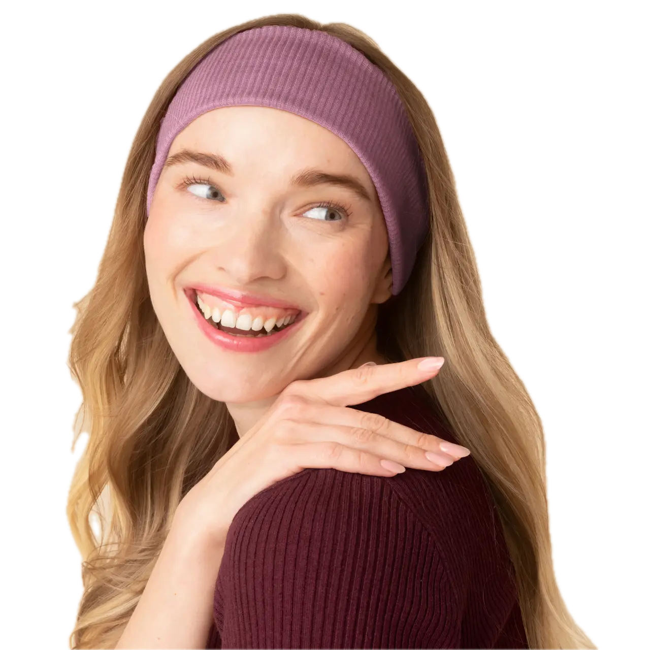 Recycled Fabric Ribbed Elastic Headbands 2pc Set