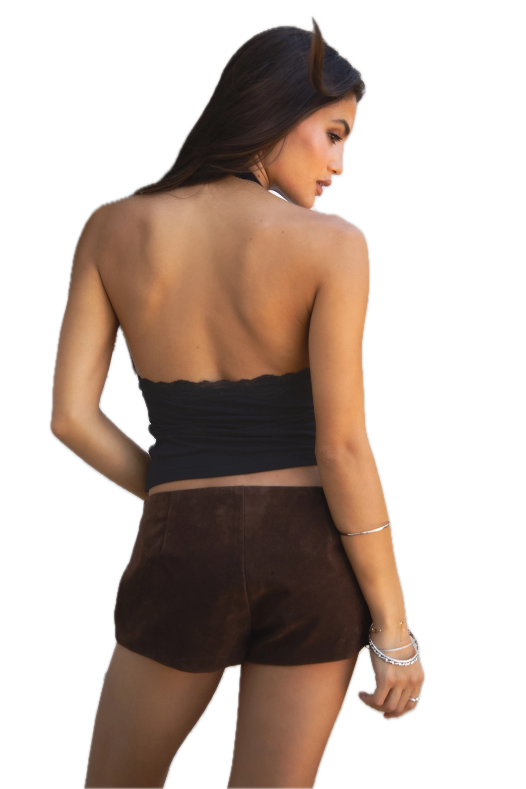Millie Mesh Lace Halter Neck Cami