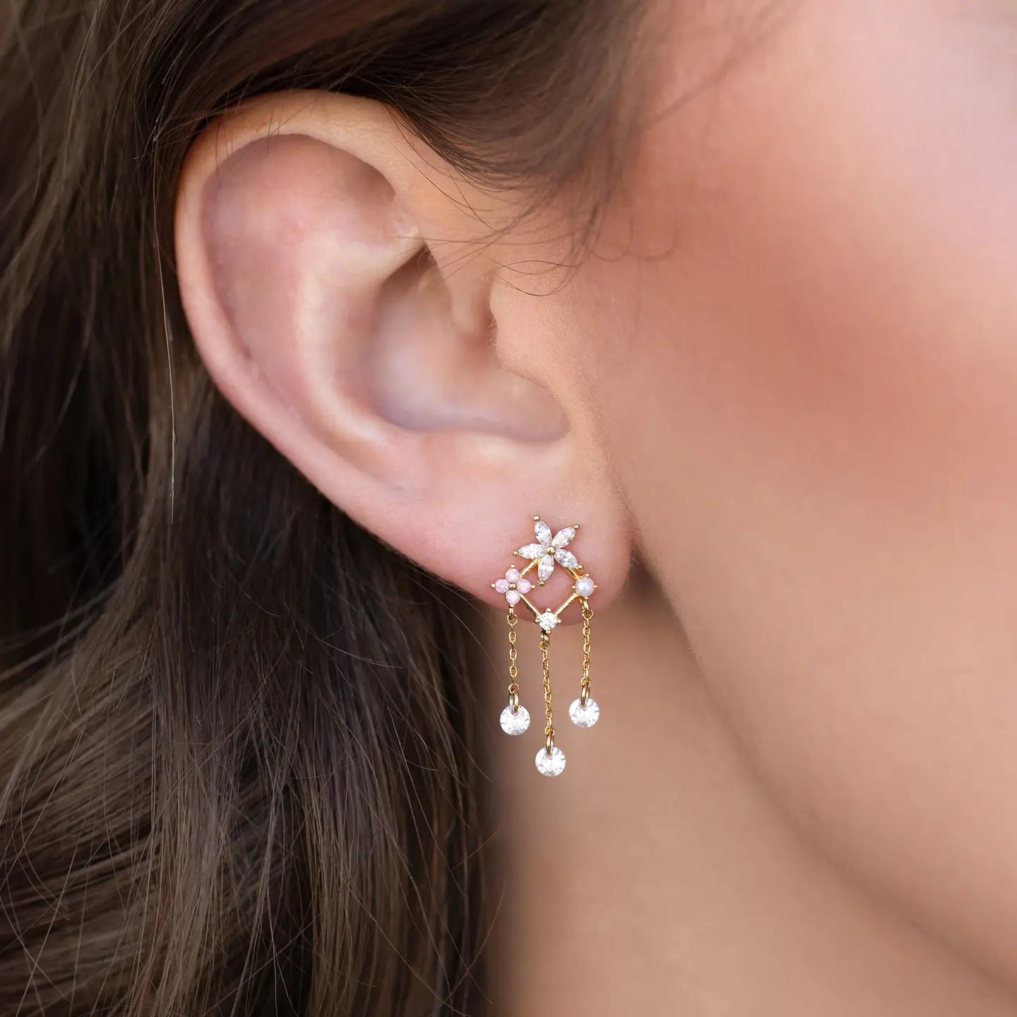 Raining Gems Dangle Earrings