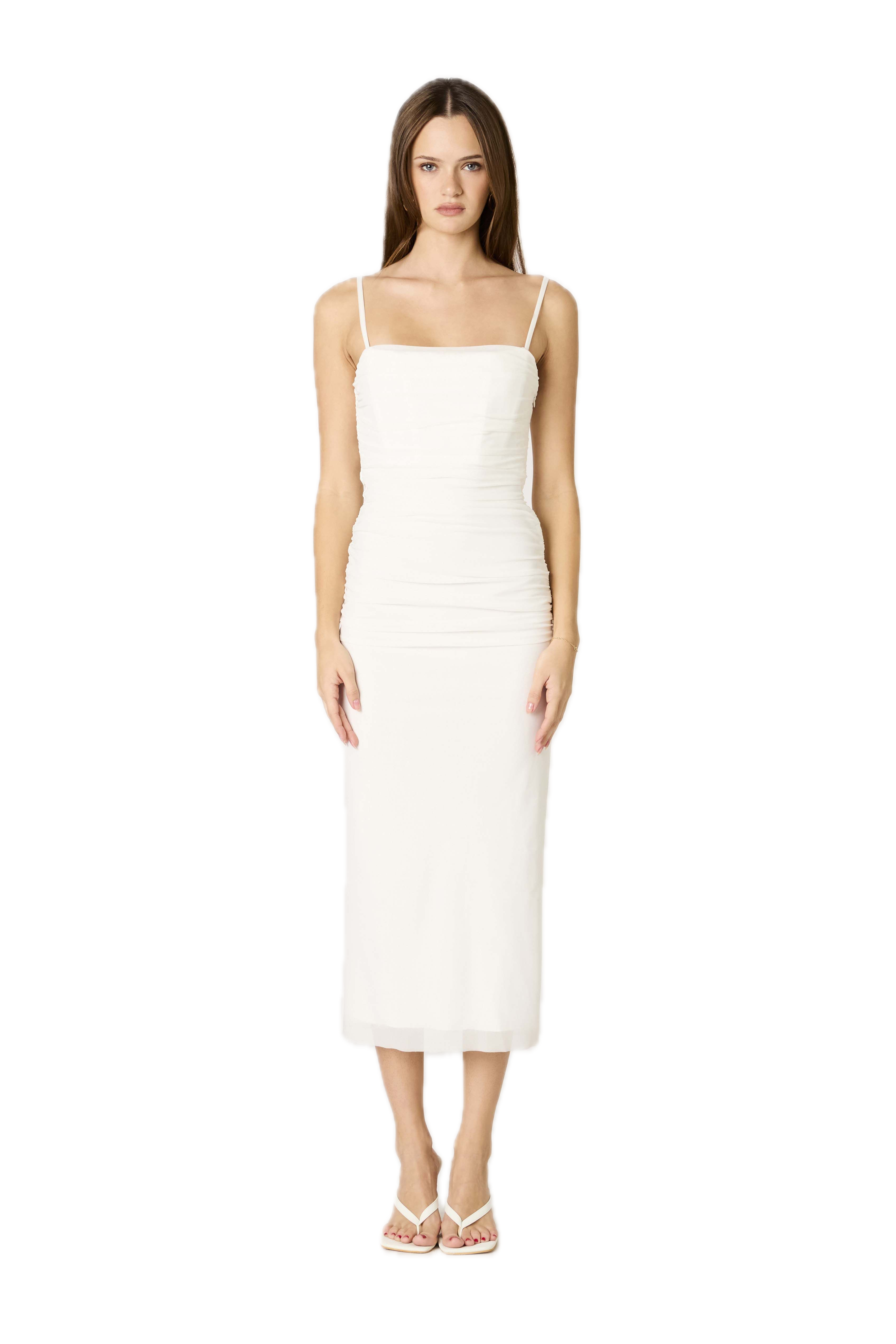 Selena Mesh Midi Dress