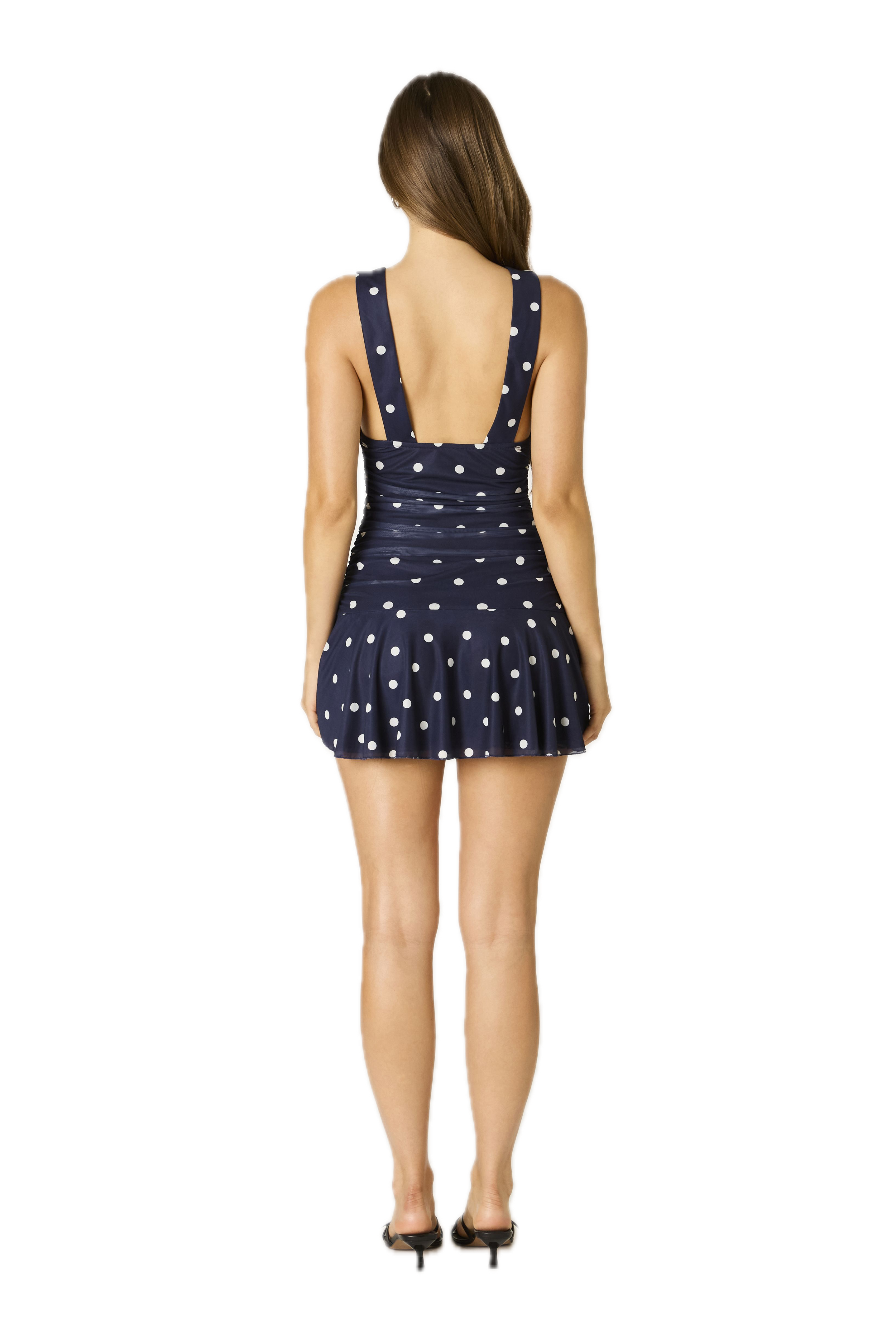 Dainty Polka Dot Mini Dress