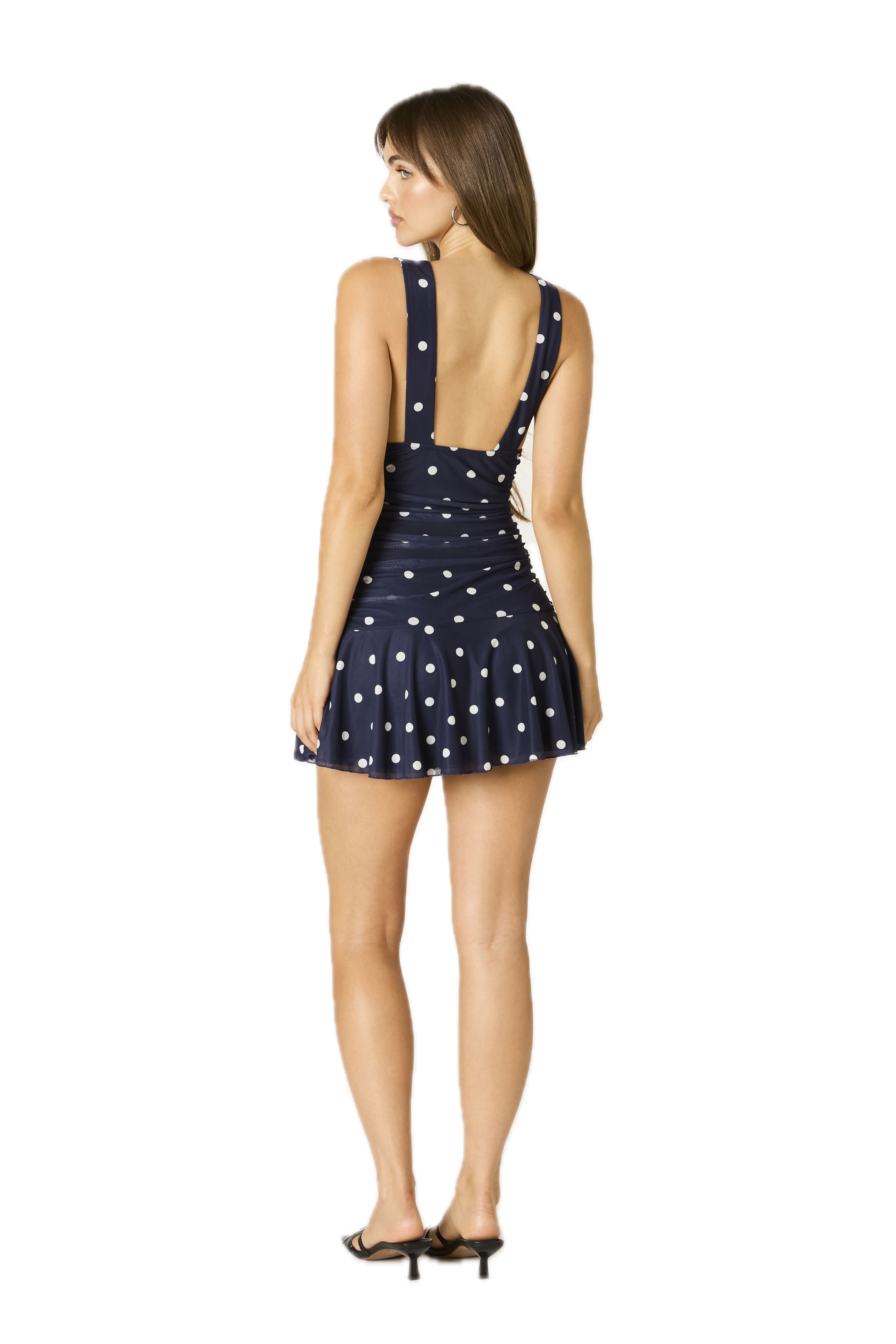 Dainty Polka Dot Mini Dress