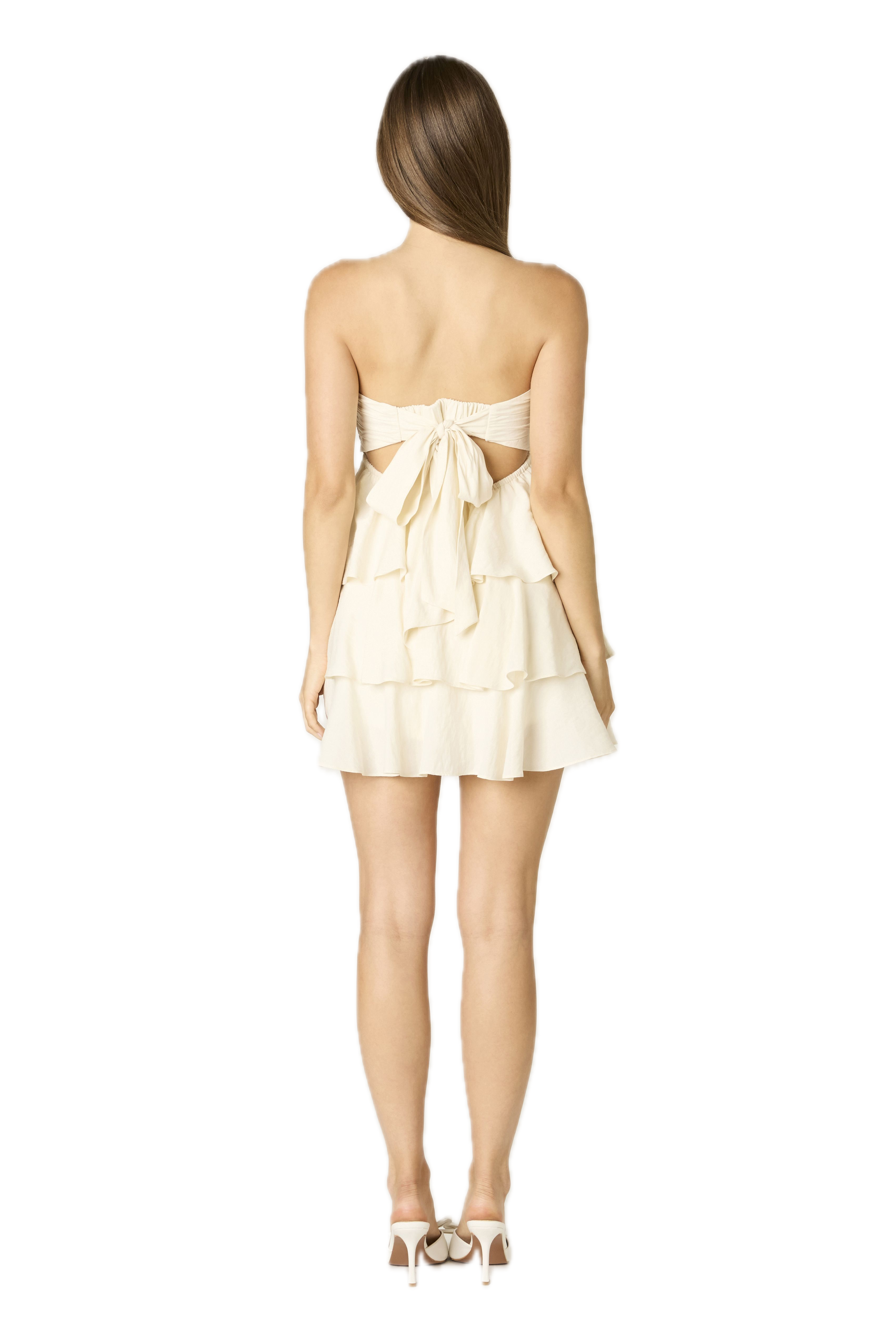 Tamara Strapless Tiered Mini Dress