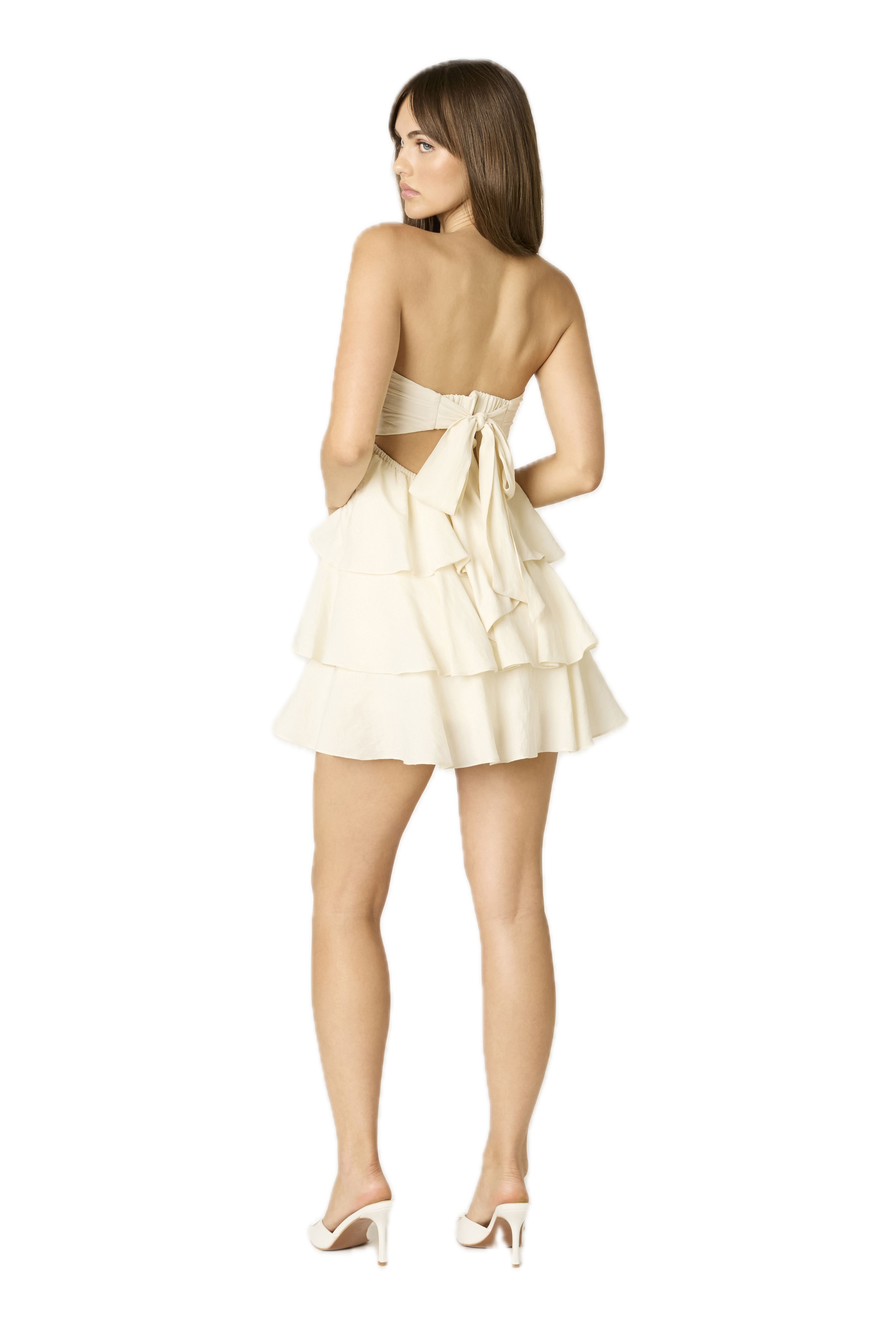 Tamara Strapless Tiered Mini Dress