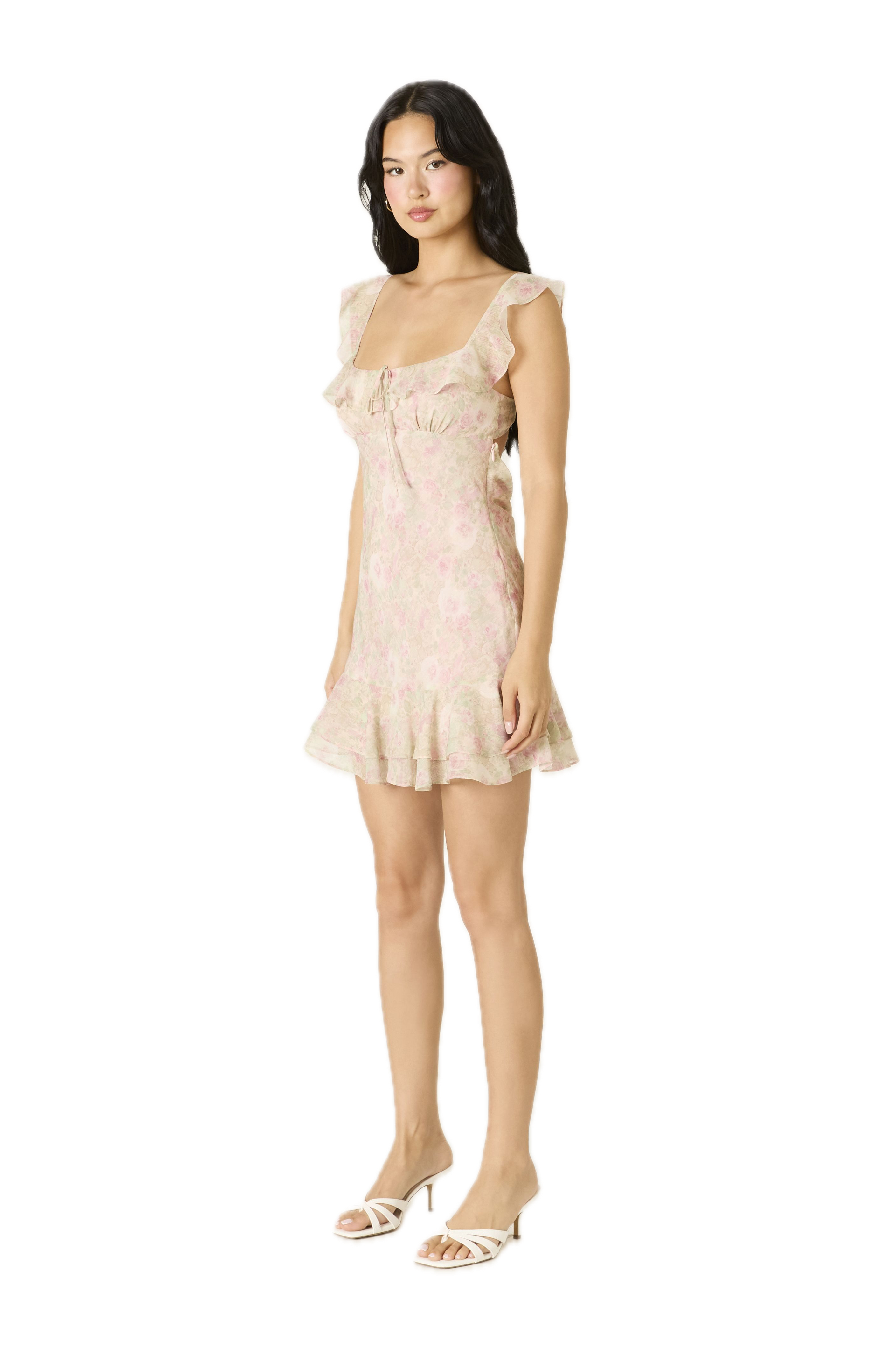 Lucy Ruffle Mini Dress