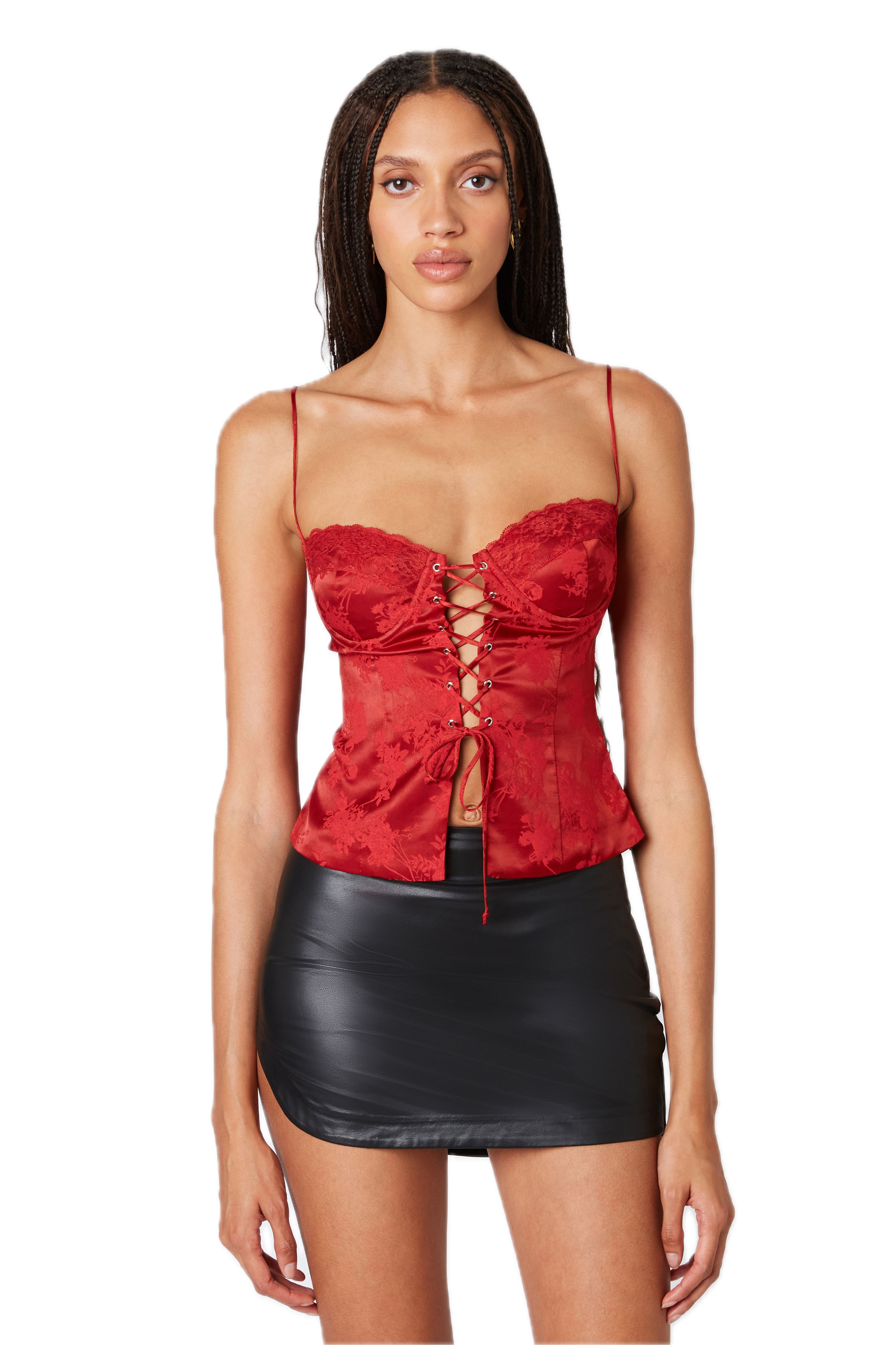 Bey Lace Up Corset Top