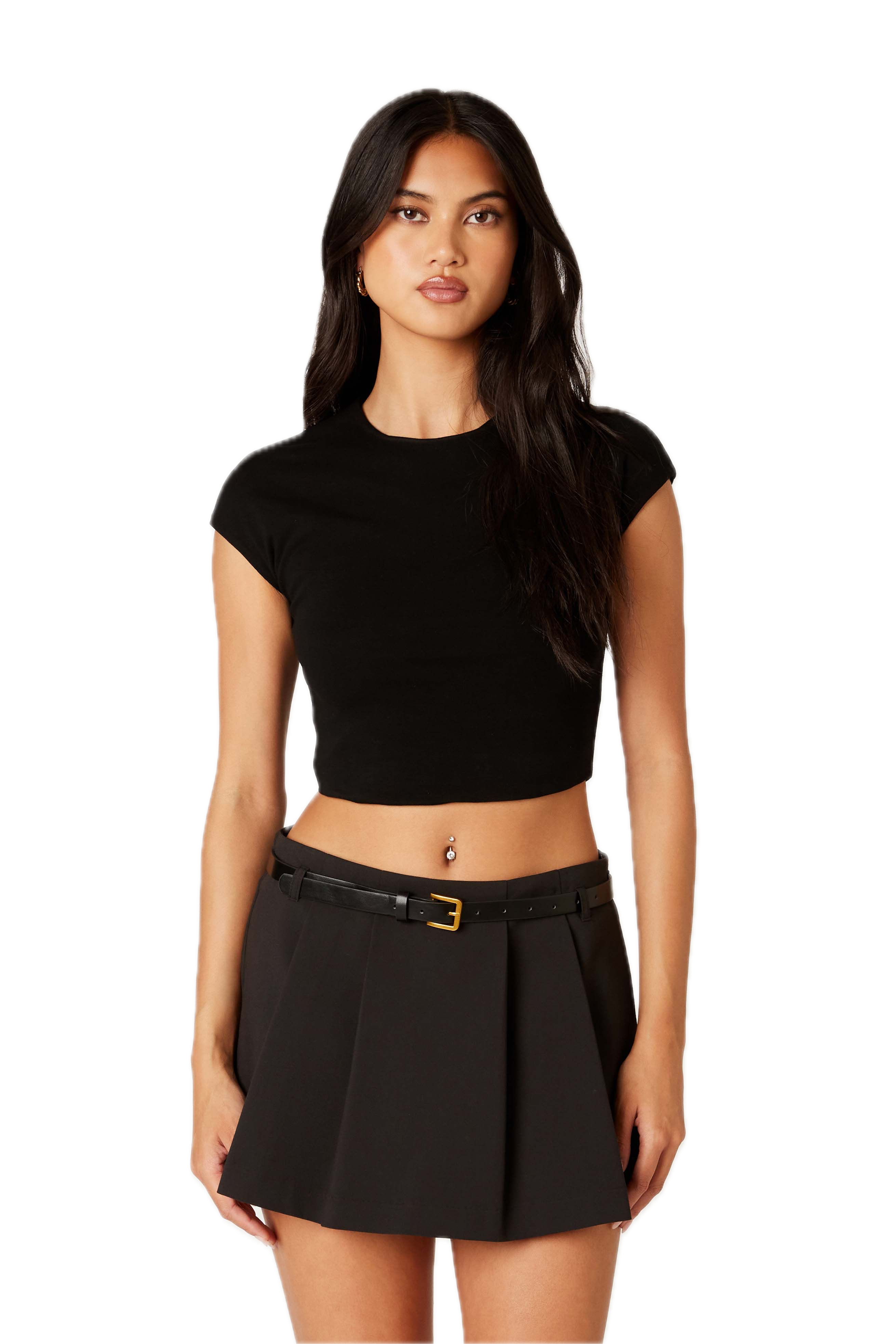 Esme Crop Crewneck Top