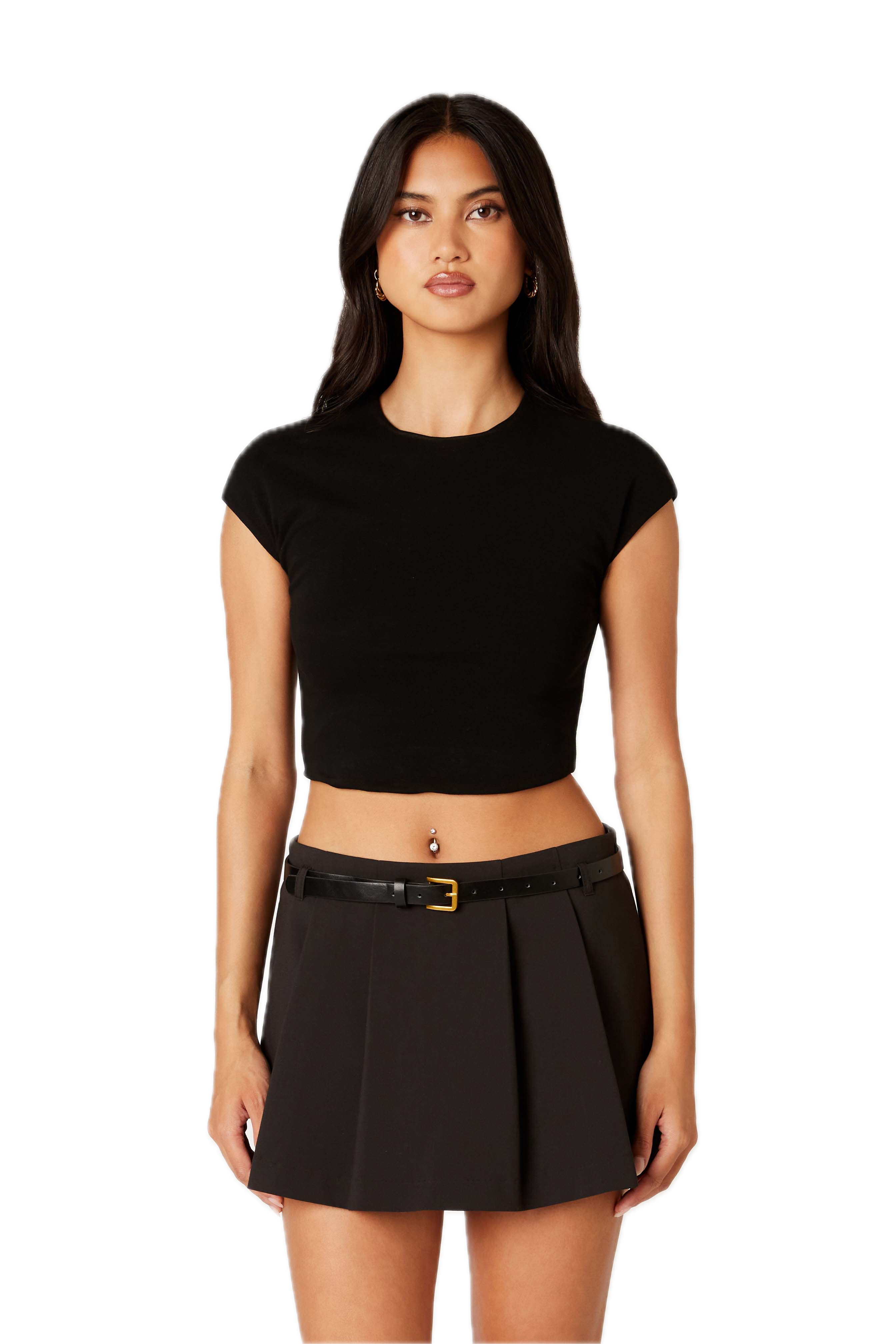 Esme Crop Crewneck Top