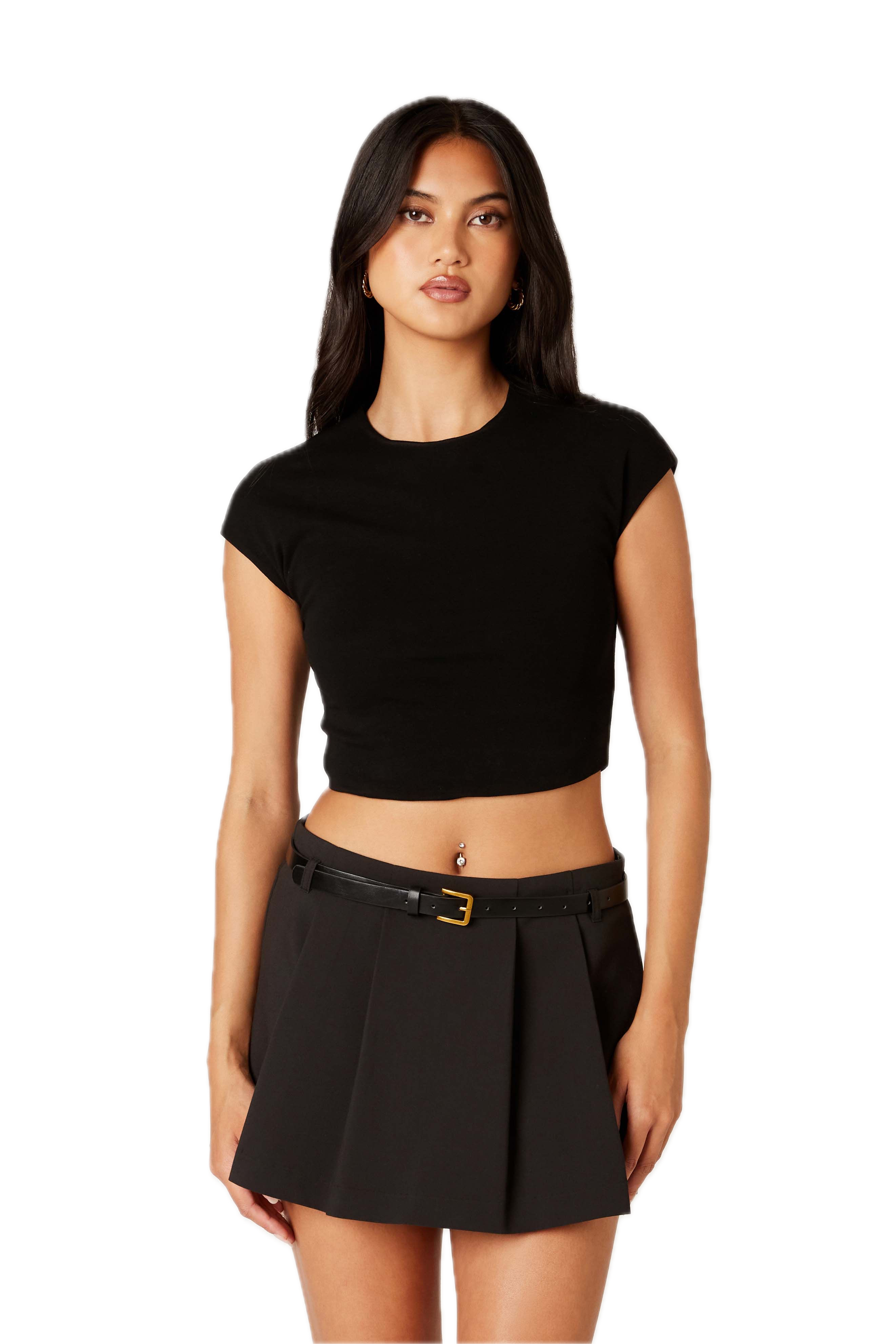 Esme Crop Crewneck Top