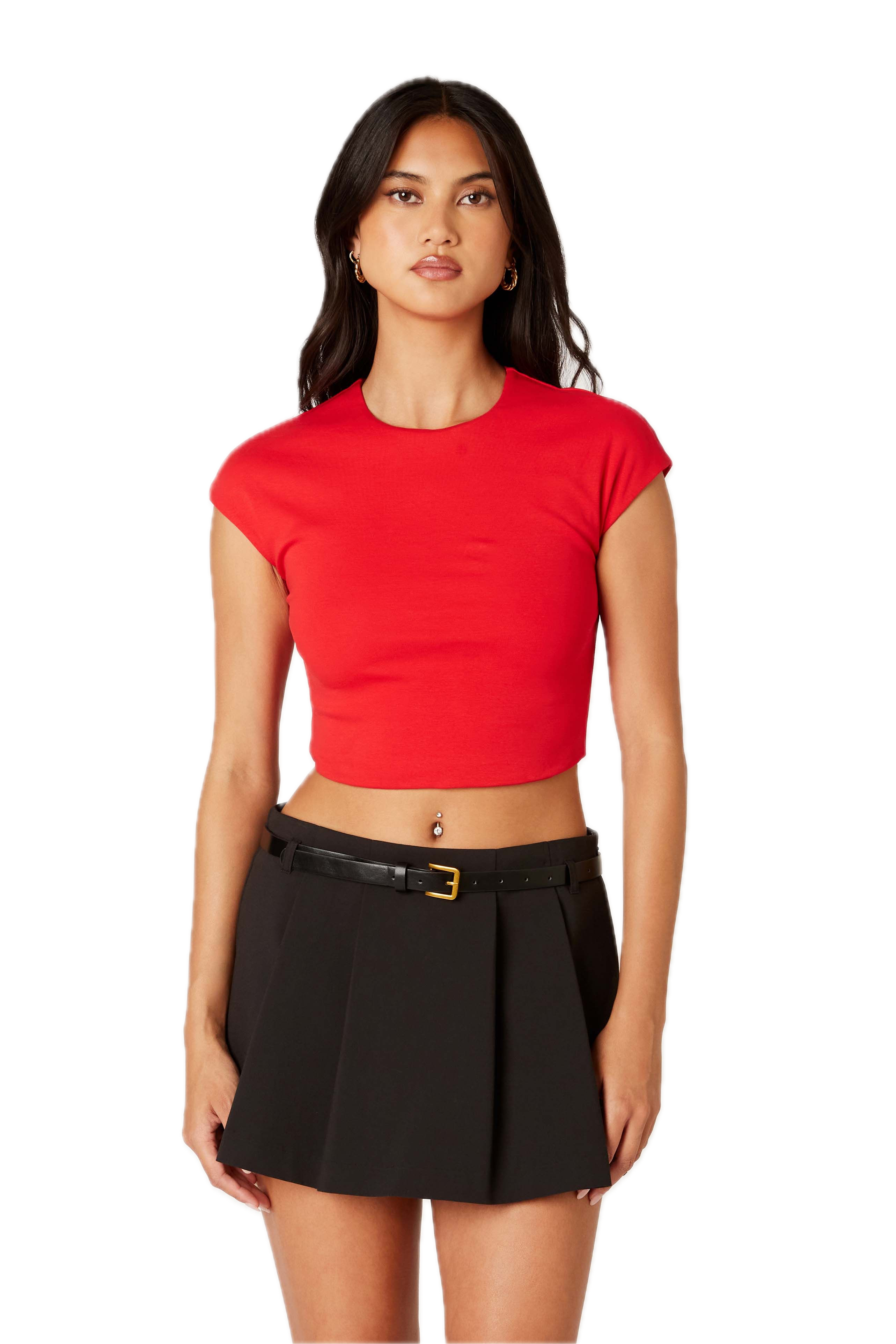 Esme Crop Crewneck Top