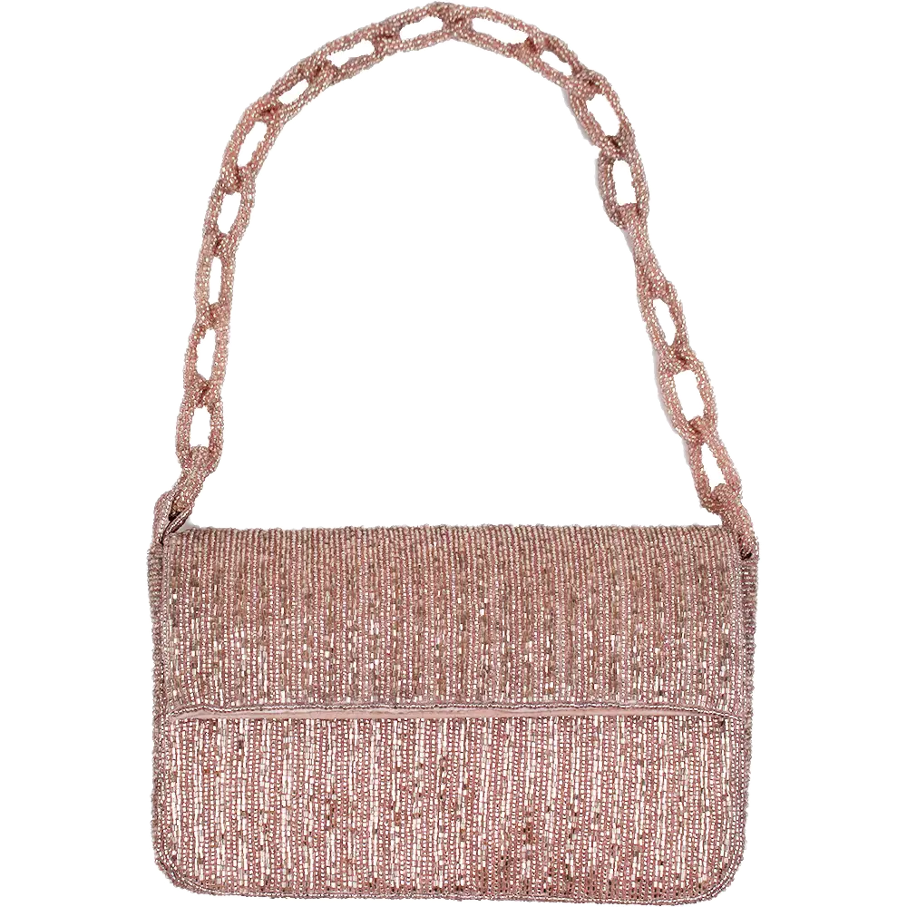 Chain Beaded Shoulder Bag