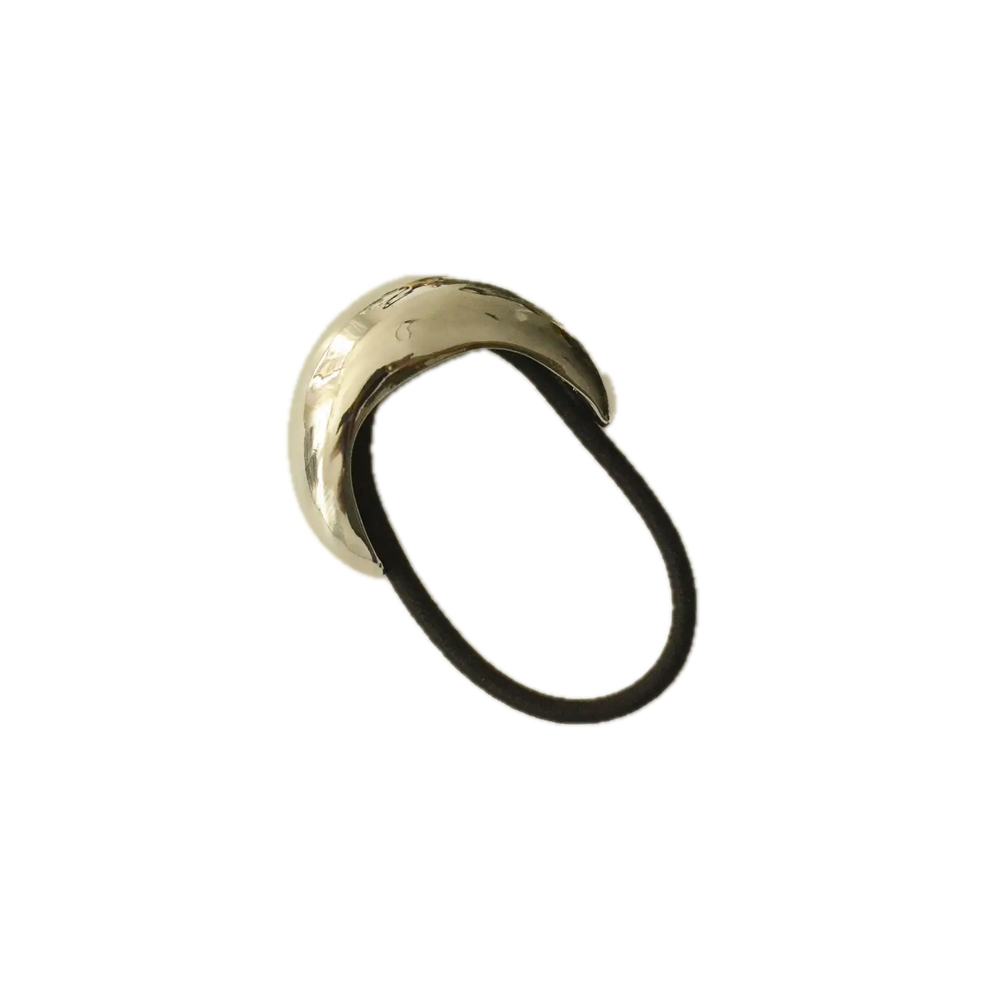 Narrow Crescent Metal Hair Cuff