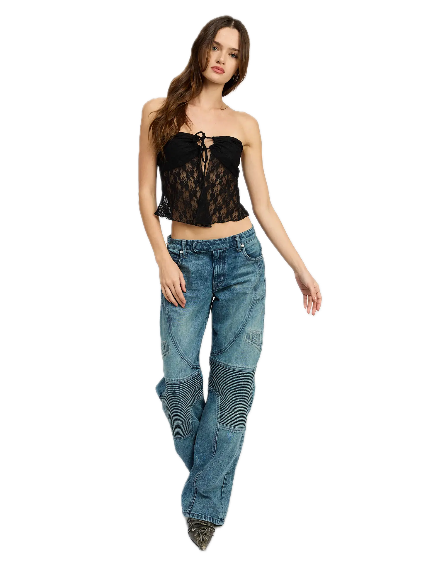 Fly Away Lace Tube Top