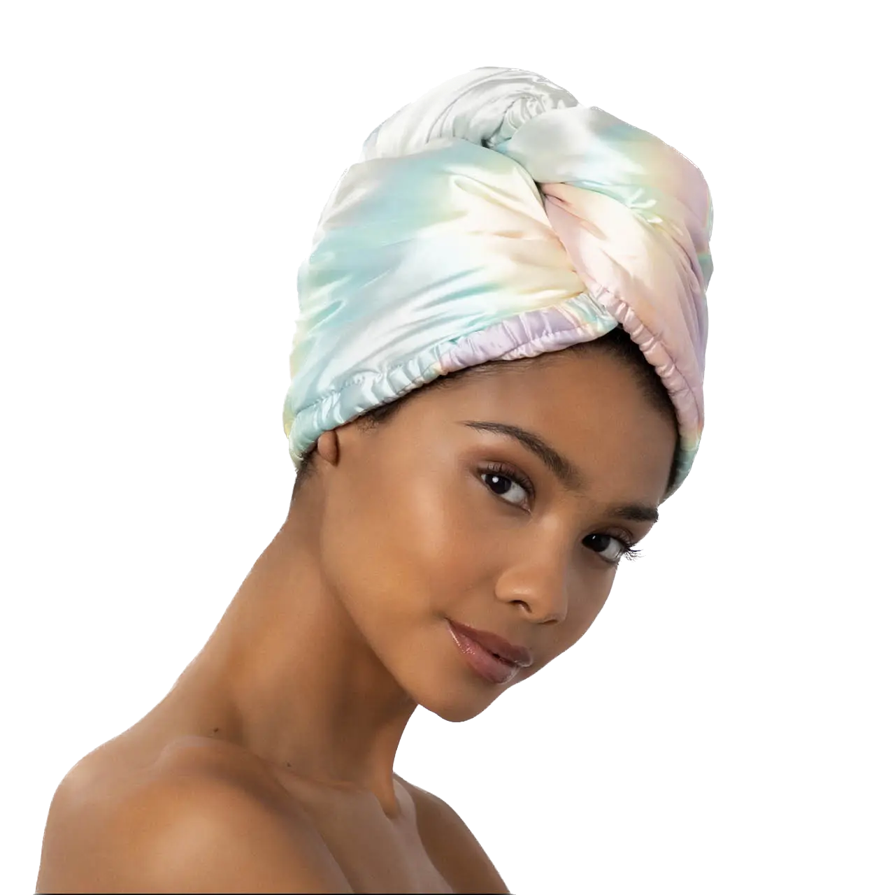 Satin Wrapped Hair Towel