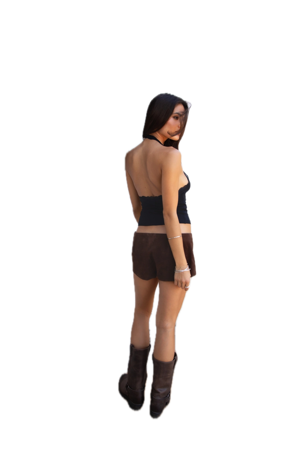 Millie Mesh Lace Halter Neck Cami