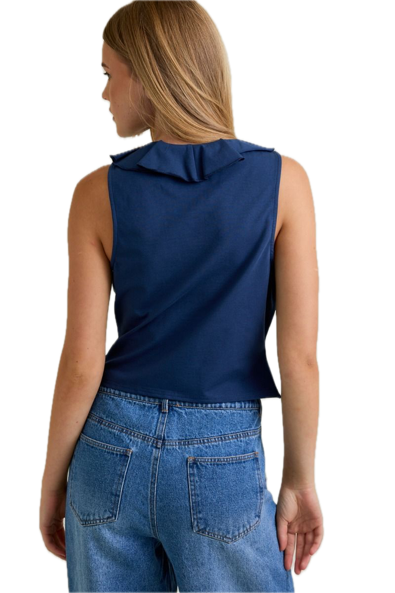 Becca Ruffle Tie Tank