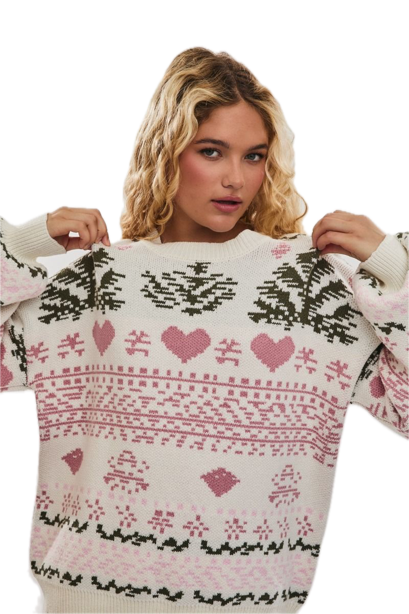 Pink Dream Christmas Sweater