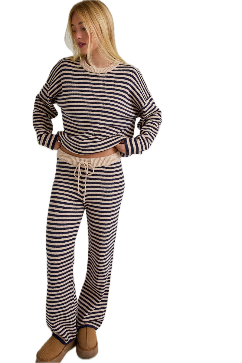 Stripe Sweater Pants