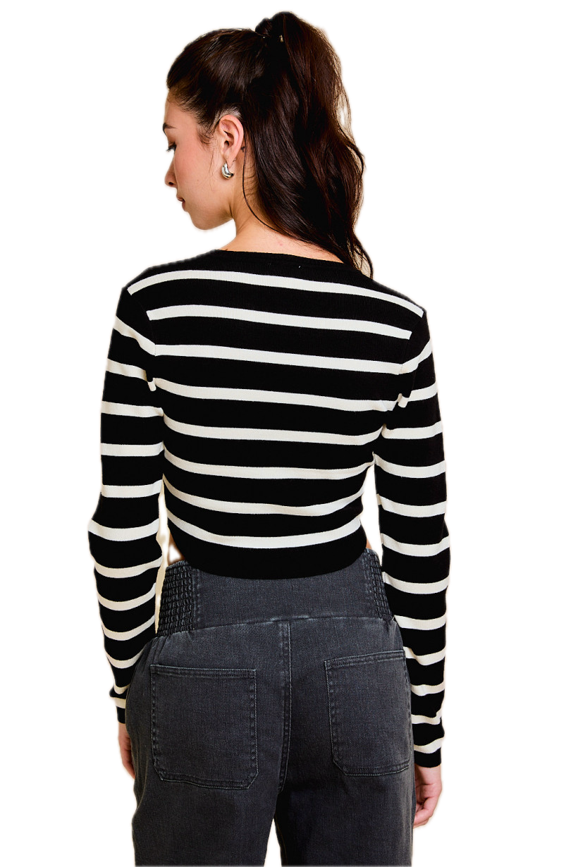 Stripe Long Sleeve Top