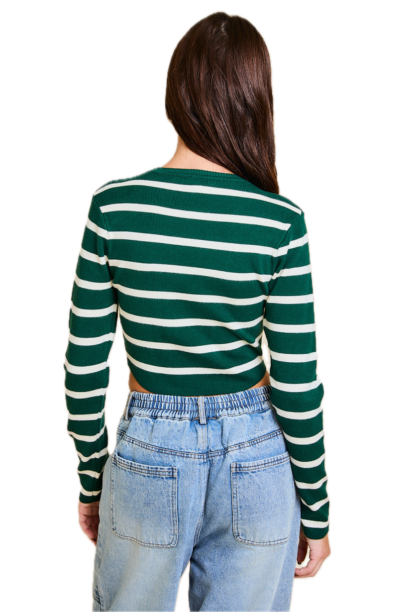 Stripe Long Sleeve Top