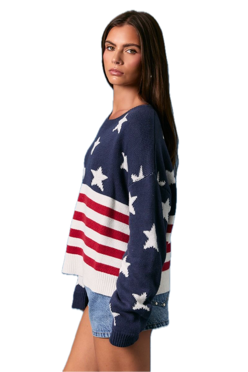 American Flag Sweater