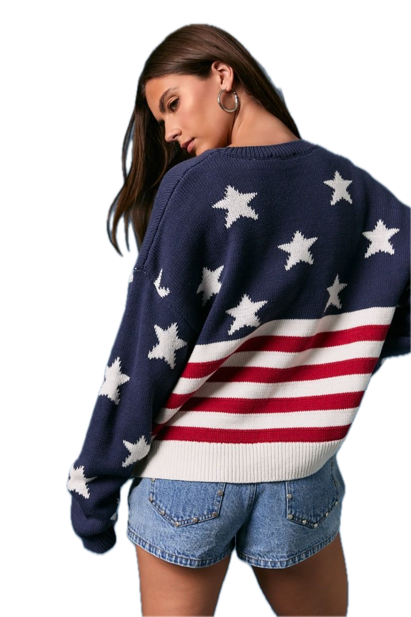 American Flag Sweater