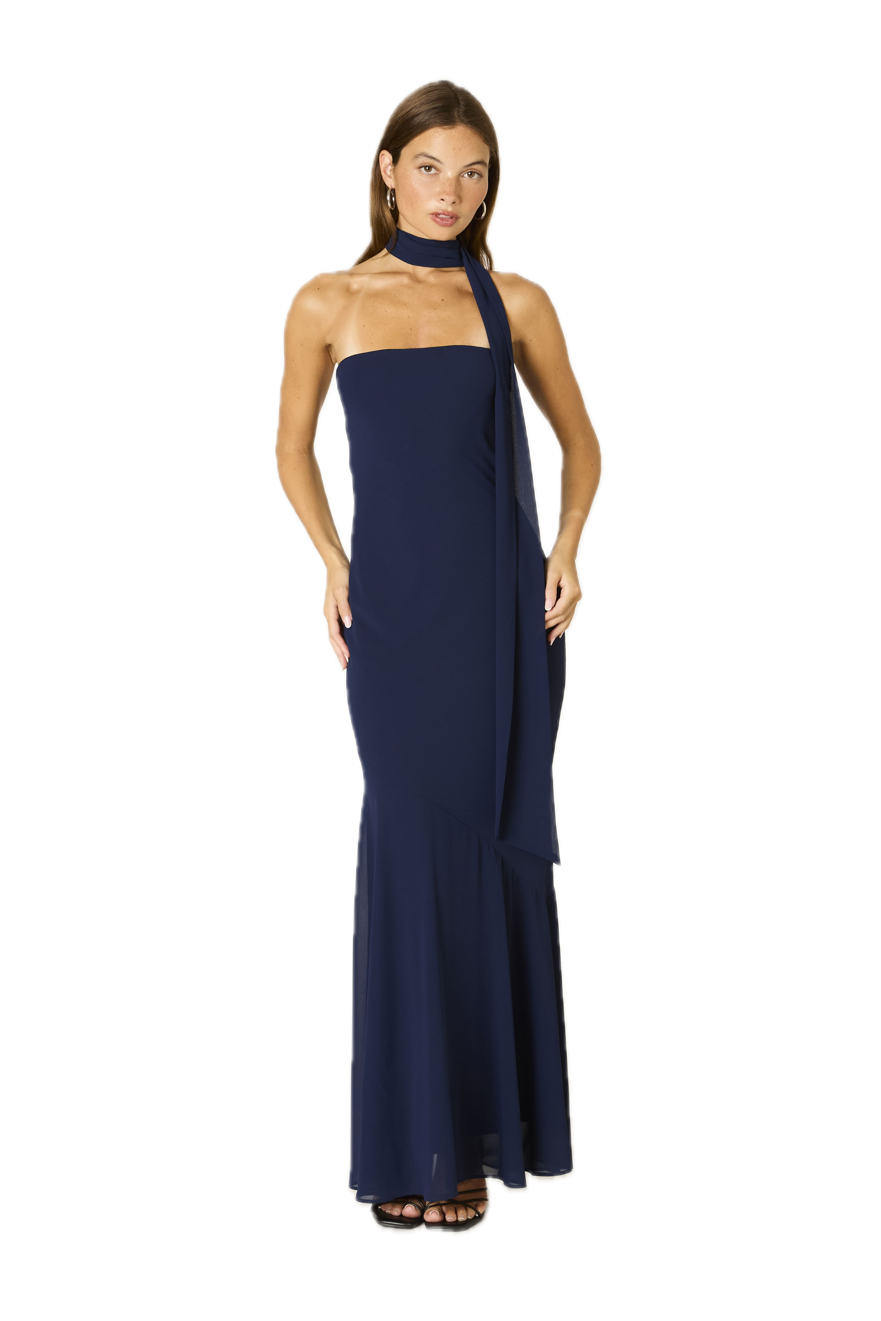 Strapless Mermaid Maxi Dress