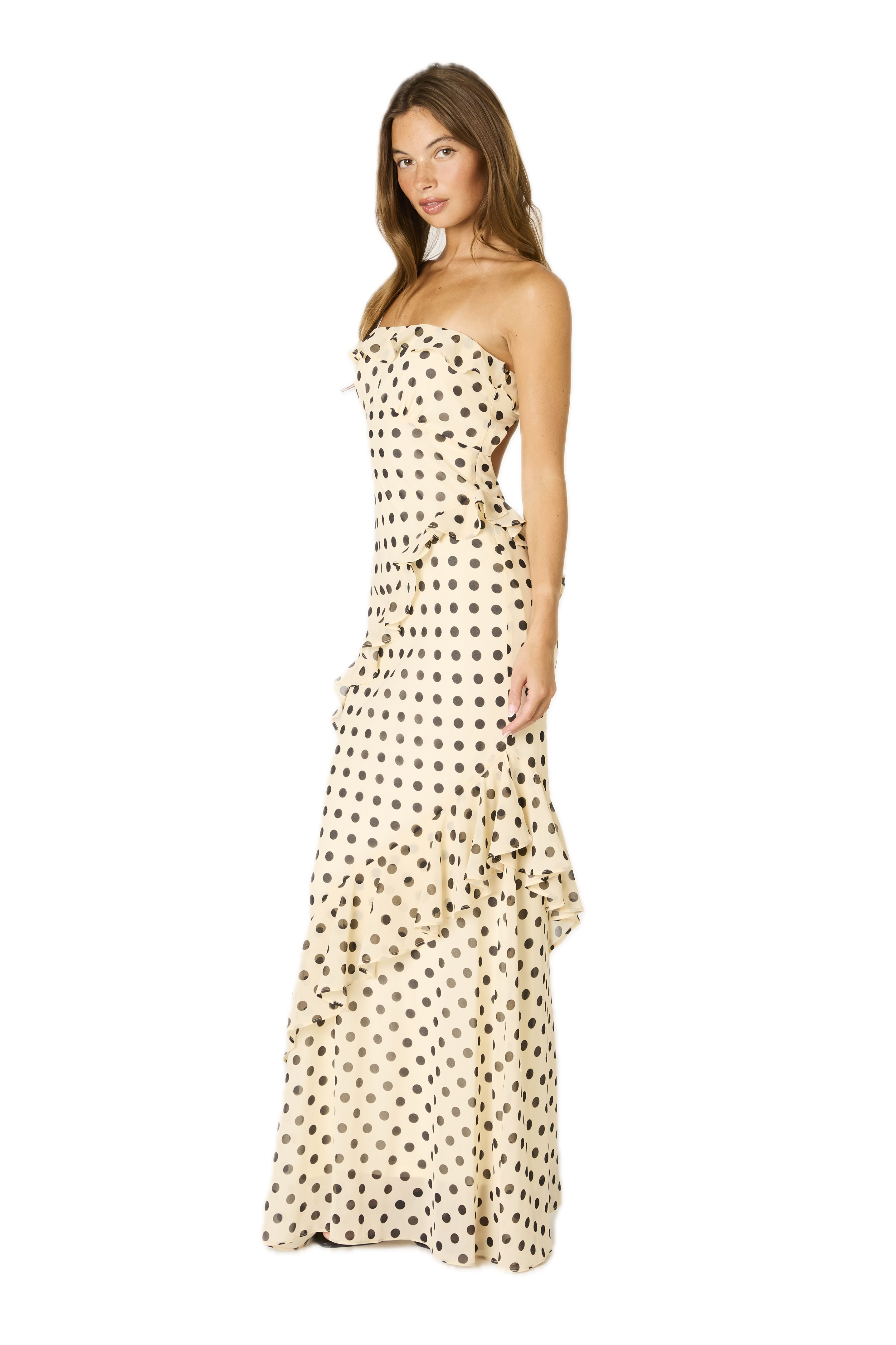 Ella Dotted Maxi Dress