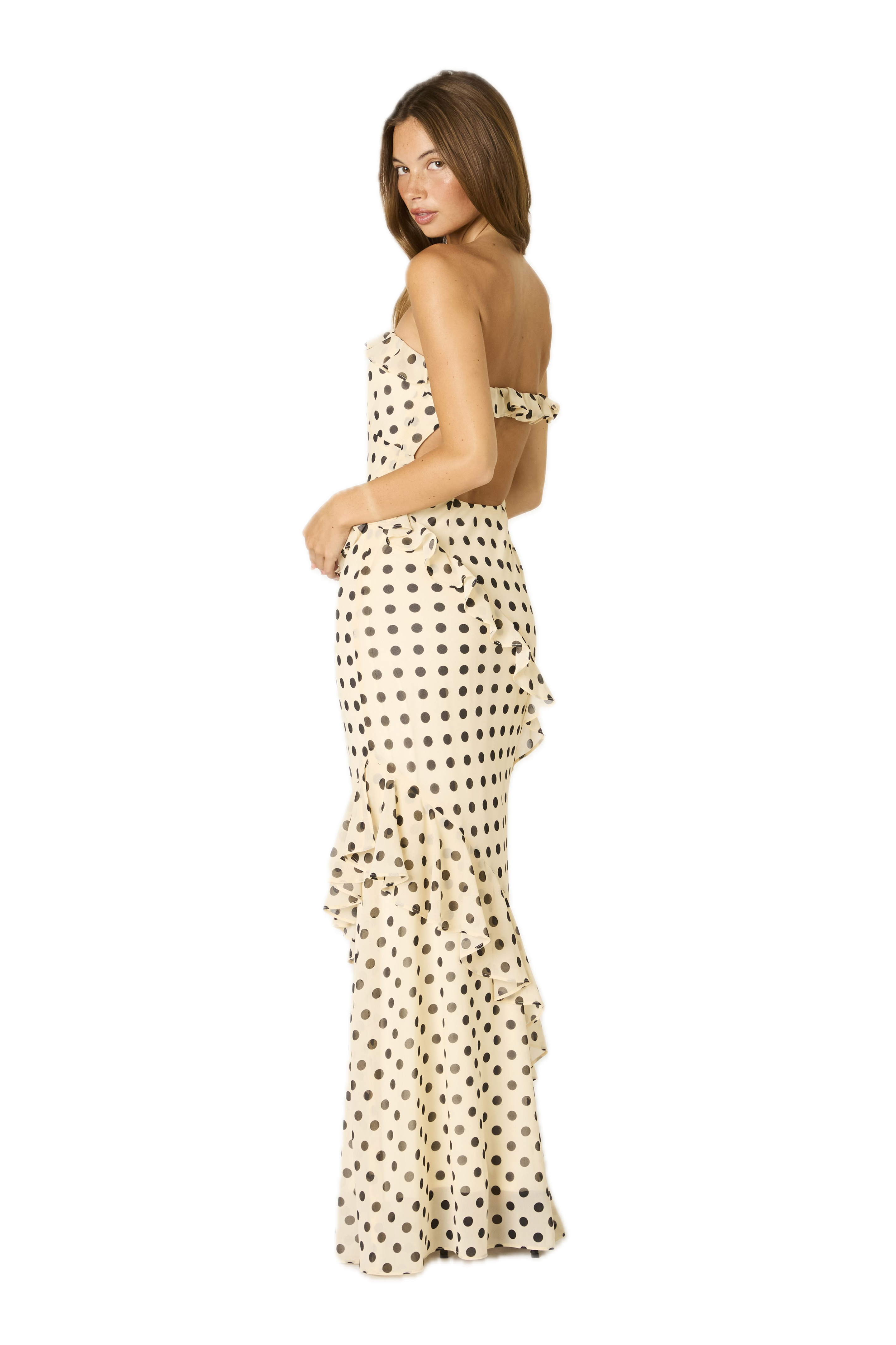 Ella Dotted Maxi Dress